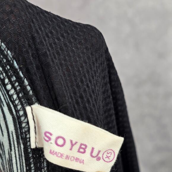 Soybu Gray Black Activewear Sportswear Performance Tshirt Top Extra Small XS - Picture 6 of 6